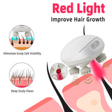 Smart Scalp Massager with Vibration, Heating Function and Red Light