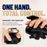 MOUNTRAX Cordless Scalp & Head Massager — 12 Interchangeable Heads for Deep Tissue Scalp Relaxation