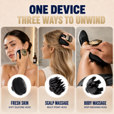 MOUNTRAX Cordless Scalp & Head Massager — 12 Interchangeable Heads for Deep Tissue Scalp Relaxation