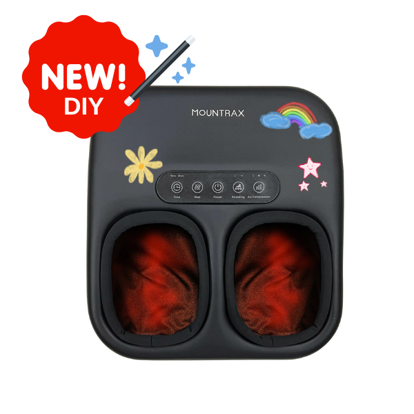MOUNTRAX Foot Massager with Heat and Remote Fits Feet Up to