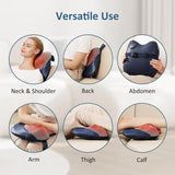 MOUNTRAX Back Massager with Heat, Shiatsu Neck and Back Massager for Pain Relief Deep Tissue, 3D Kneading Portable Massage Pillow for Neck, Back, Shoulders and Full Body, Gifts for Men Women