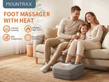 MOUNTRAX Foot Massager with Heat — Deep Shiatsu Kneading & Air Compression Relief for Plantar Fasciitis, Foot Pain & Improve Circulation