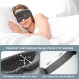 MOUNTRAX Heated Eye Mask / Sleep Mask with Total Blackout Design for Women and Men